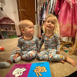 Little Sleepies S'mores Pajama Set - Brown and White